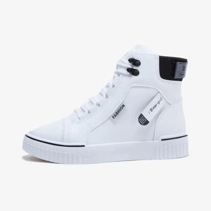 Giày Sneakers High Top Letter Tape